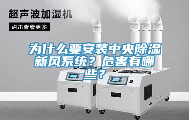 為什么要安裝中央除濕新風系統？危害有哪些？