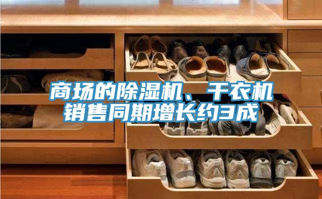 商場的除濕機、干衣機銷售同期增長約3成