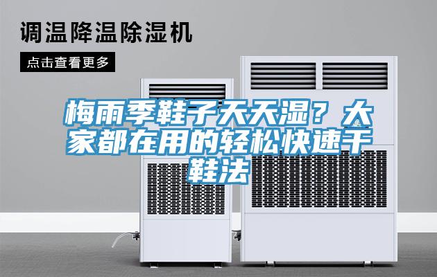 梅雨季鞋子天天濕？大家都在用的輕松快速干鞋法
