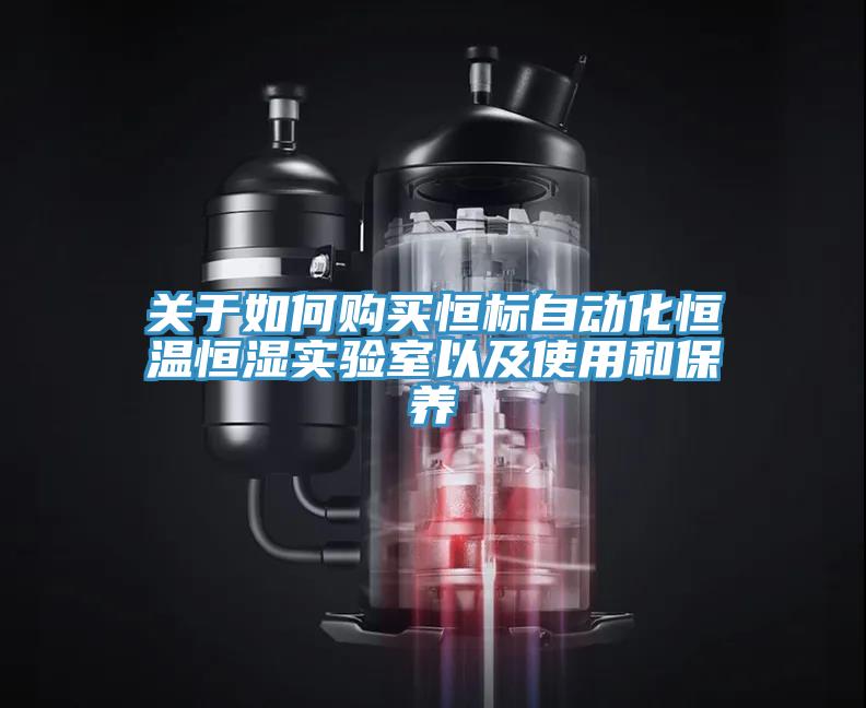 關(guān)于如何購(gòu)買(mǎi)恒標(biāo)自動(dòng)化恒溫恒濕實(shí)驗(yàn)室以及使用和保養(yǎng)