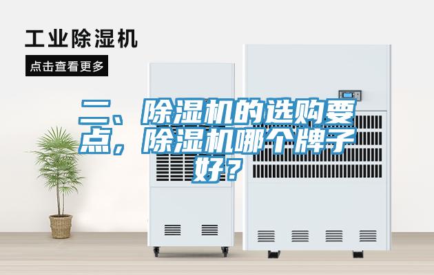 二、除濕機(jī)的選購(gòu)要點(diǎn)，除濕機(jī)哪個(gè)牌子好？