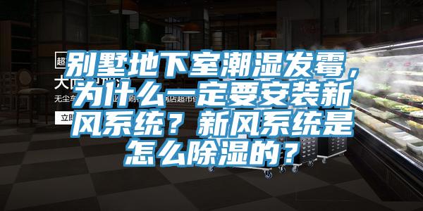 別墅地下室潮濕發霉，為什么一定要安裝新風系統？新風系統是怎么除濕的？