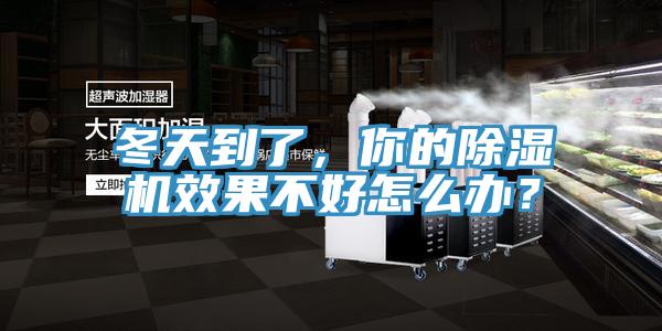 冬天到了，你的除濕機效果不好怎么辦？