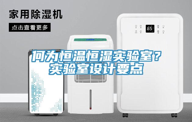 何為恒溫恒濕實驗室？實驗室設計要點