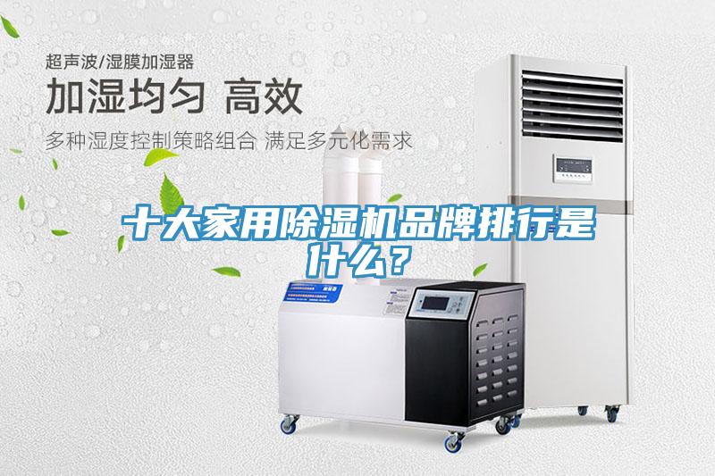 十大家用除濕機品牌排行是什么？