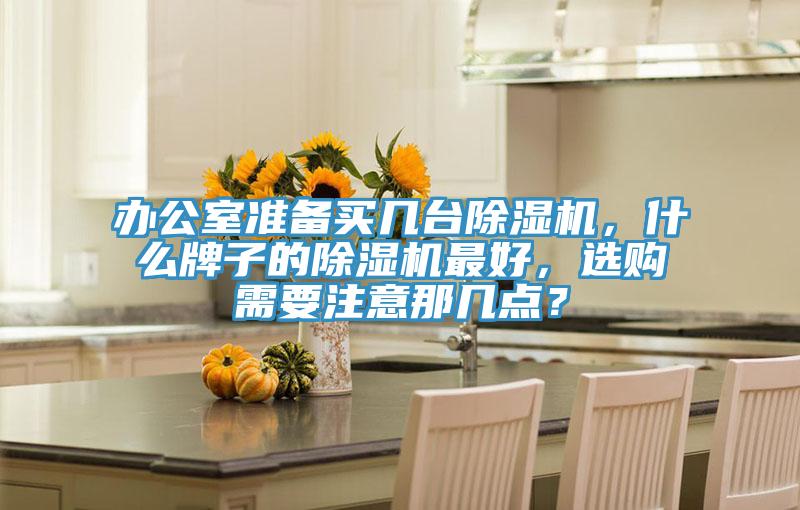 辦公室準備買幾臺除濕機，什么牌子的除濕機最好，選購需要注意那幾點？