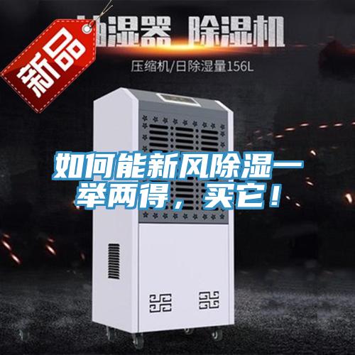 如何能新風除濕一舉兩得，買它！