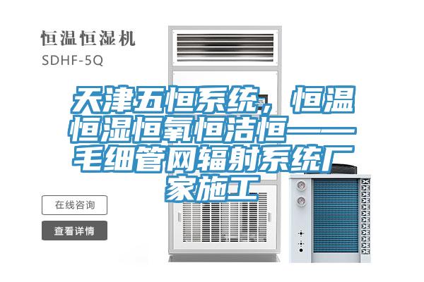 天津五恒系統(tǒng)，恒溫恒濕恒氧恒潔恒——毛細(xì)管網(wǎng)輻射系統(tǒng)廠家施工