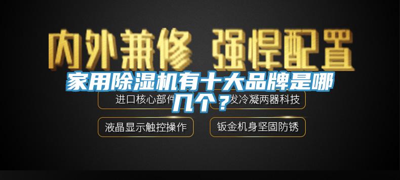 家用除濕機有十大品牌是哪幾個？