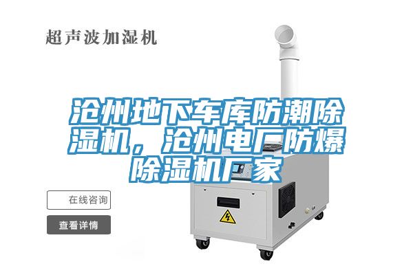 滄州地下車庫防潮除濕機，滄州電廠防爆除濕機廠家