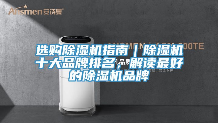 選購除濕機指南｜除濕機十大品牌排名，解讀最好的除濕機品牌